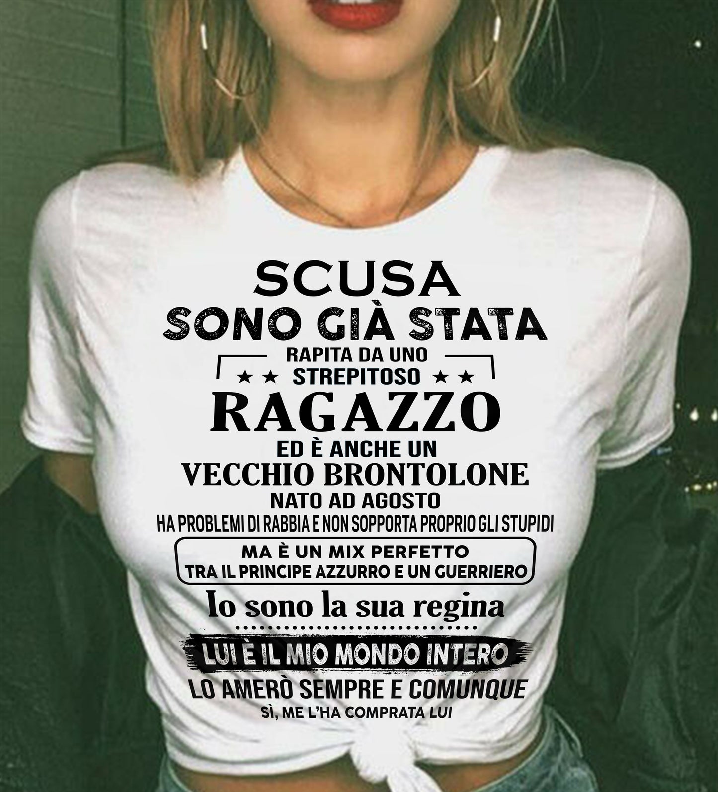 Fantastico fidanzato nato ad Agosto - Regalo speciale per la tua ragazza (SKU2605-187-08)