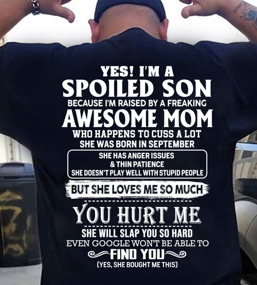 September - Awesome mom - Special gift for your son (SKU2600-153-09)