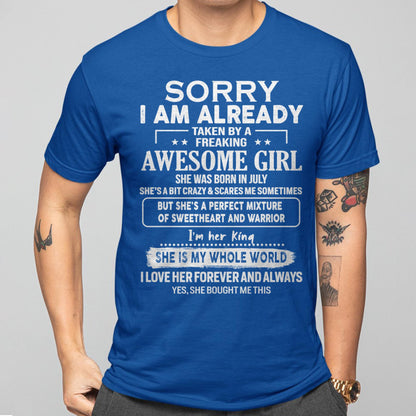 July - Awesome Girl - Perfect Gift For Your Boyfriend, Husband (SKU06-39-07)