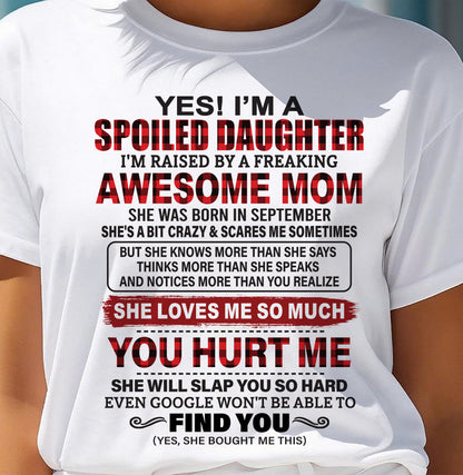 September - Awesome Mom - Perfect gift for your daughter (SKU2608-217-09)