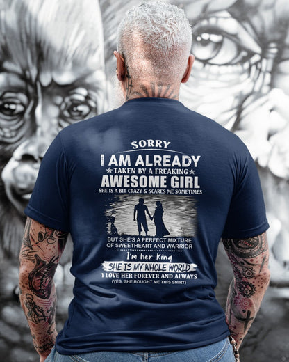 Funny Boyfriend, Husband T-Shirt - Perfect Gift from Girlfriend, Wife for Anniversary or Birthday (SKU11-08-00) TW07-00
