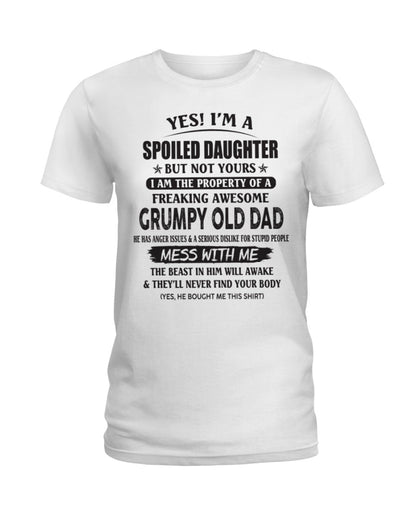 Yes! I'm a Spoiled Daughter - The perfect gift for your daughter - (SKU07-17-00) - TW07-00