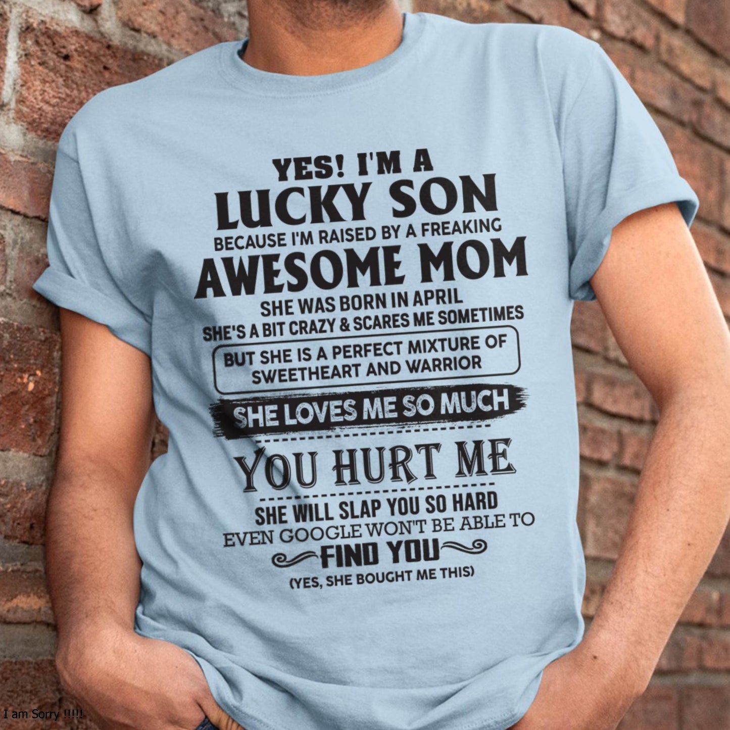 April - Sweetheart and warrior Mom - Perfect Gift For Your Son (SKU06-44-04)