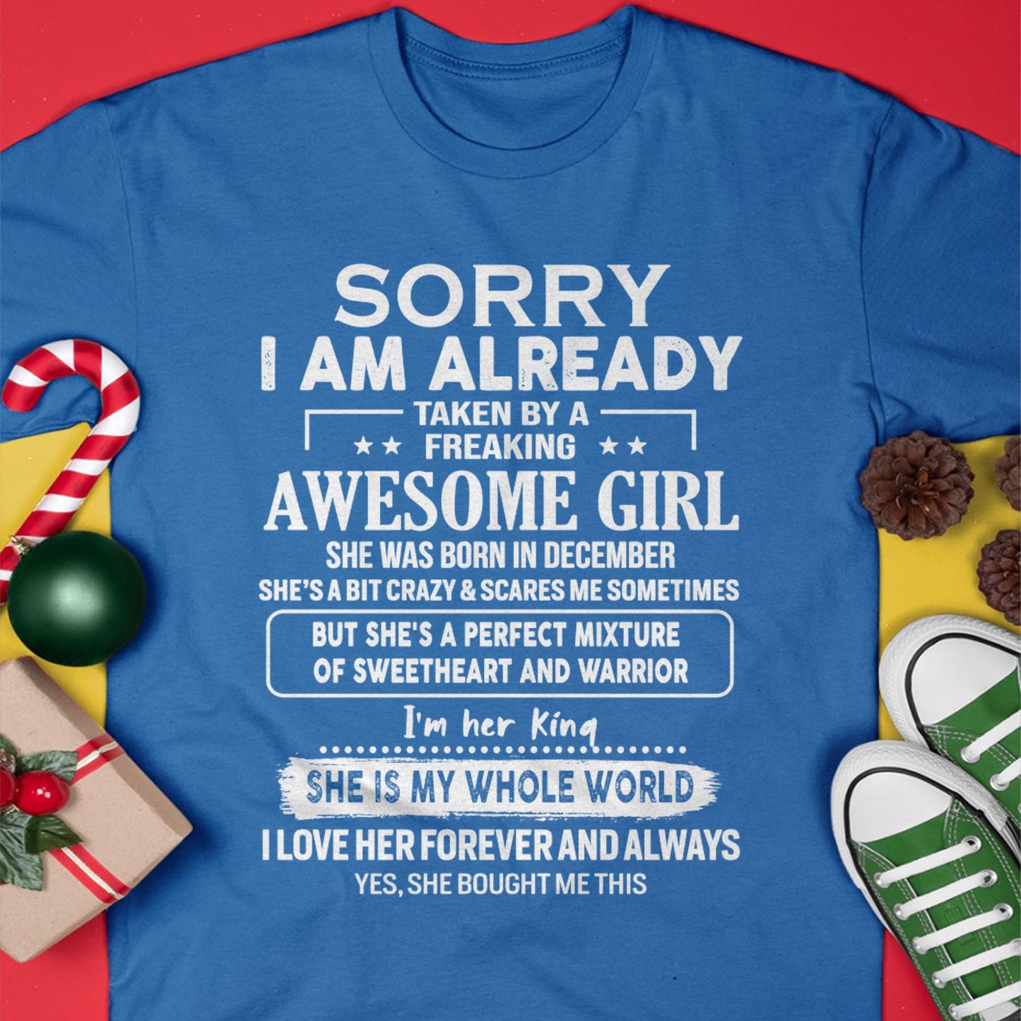 December - Awesome Girl - Perfect Gift For Your Boyfriend, Husband (SKU06-39-12)