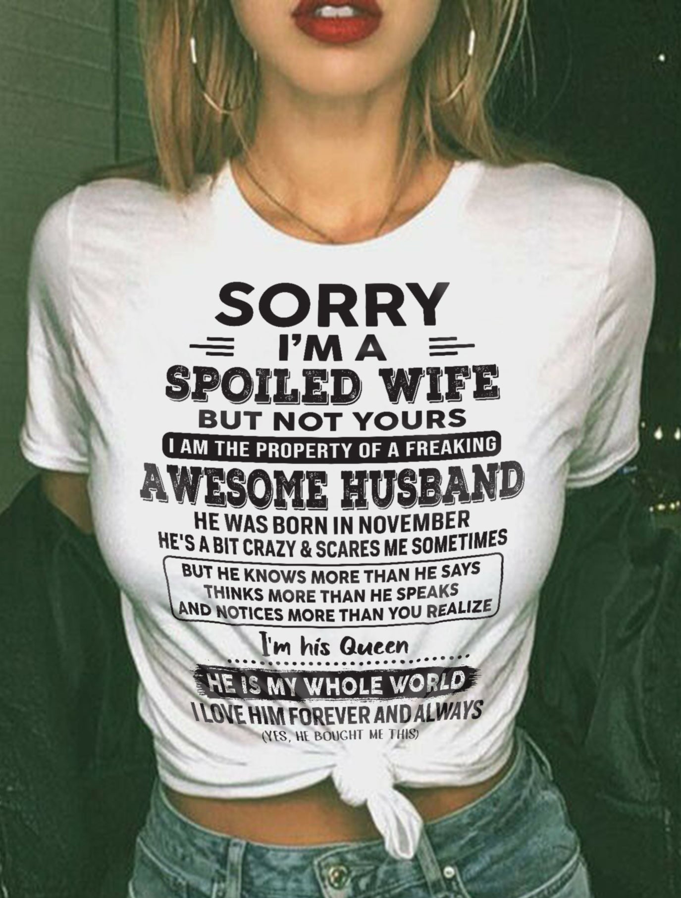 November - Awesome Husband - Perfect gift for your wife (SKU06-35-11)