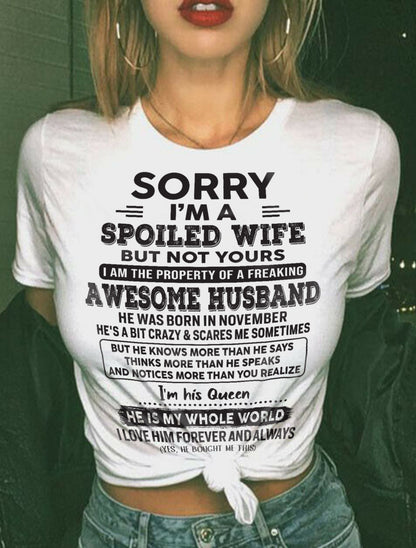 November - Awesome Husband - Perfect gift for your wife (SKU06-35-11)