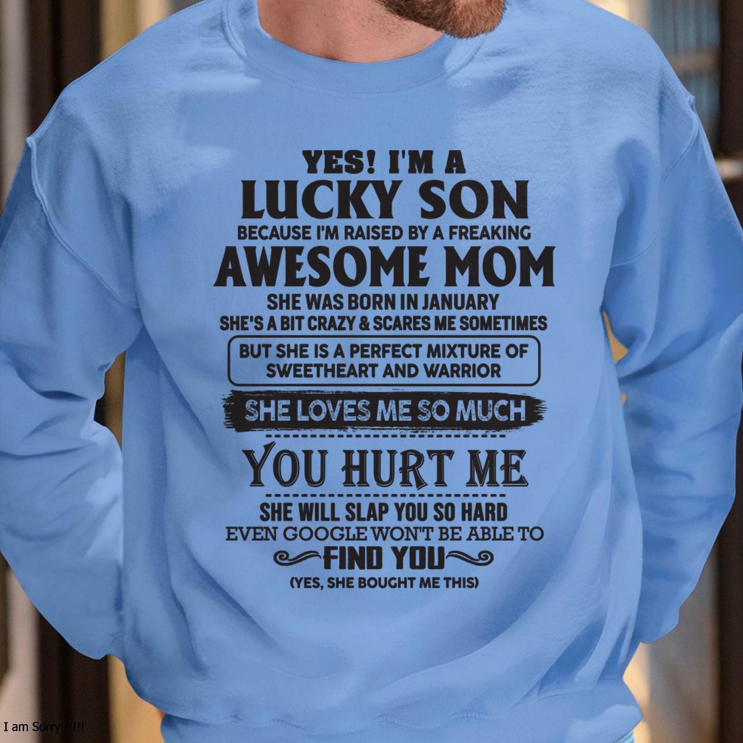 January - Sweetheart and warrior Mom - Perfect Gift For Your Son (SKU06-44-01)