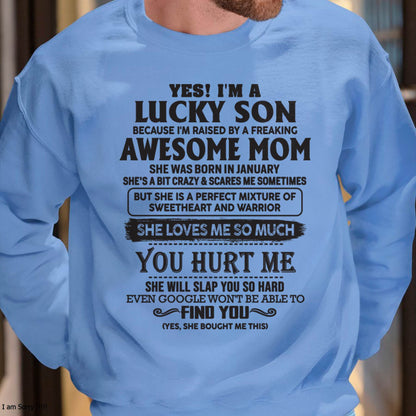 January - Sweetheart and warrior Mom - Perfect Gift For Your Son (SKU06-44-01)