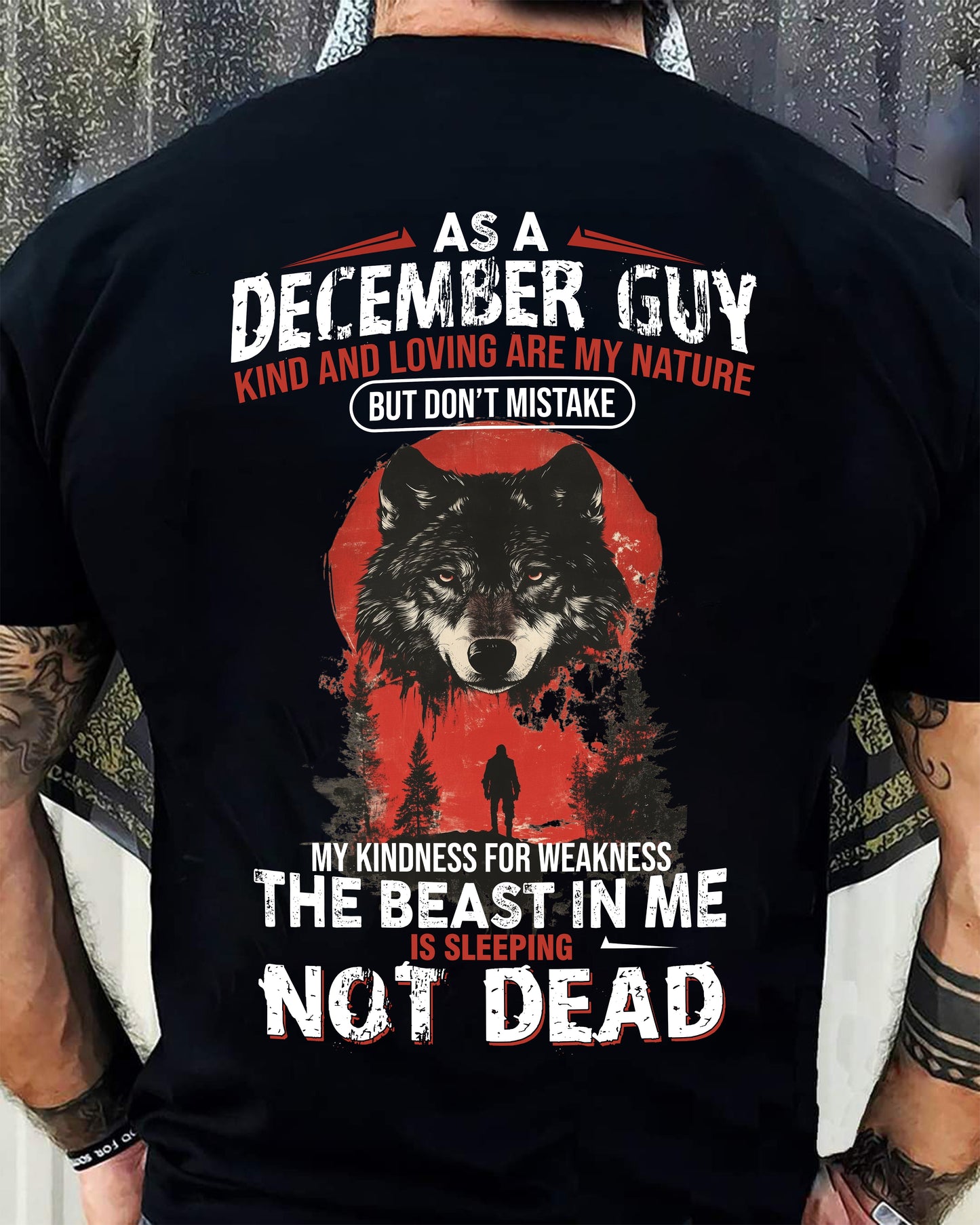 DECEMBER - KIND AND LOVING ARE MY NATURE - BIRTHDAY T-SHIRT FOR MEN - NTTD12 (SKU26T-01-17-12)