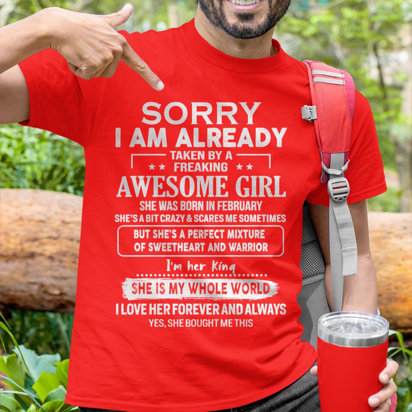 February - Awesome Girl - Perfect Gift For Your Boyfriend, Husband (SKU06-39-02)