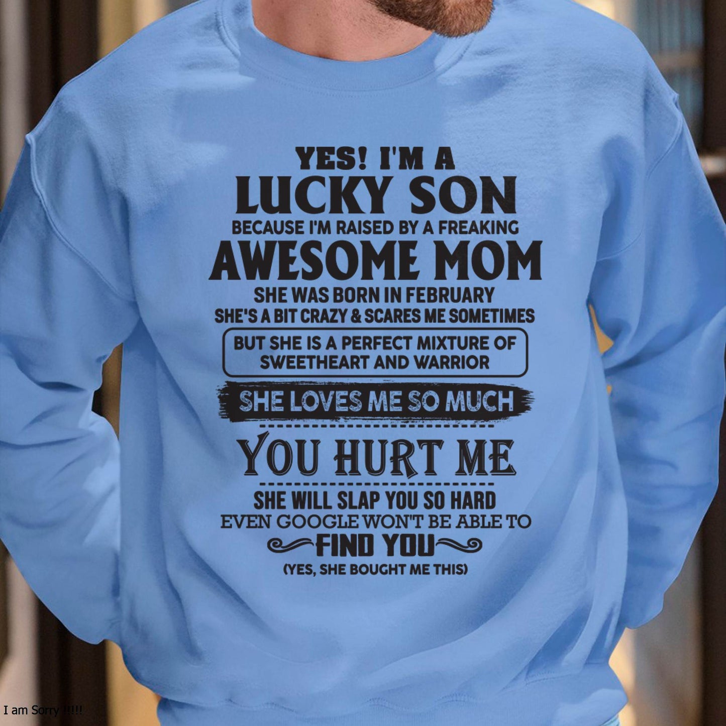 February - Sweetheart and warrior Mom - Perfect Gift For Your Son (SKU06-44-02)