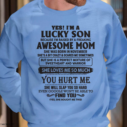 November - Sweetheart And Warrior Mom - Perfect Gift For Your Son (SKU06-44-11)