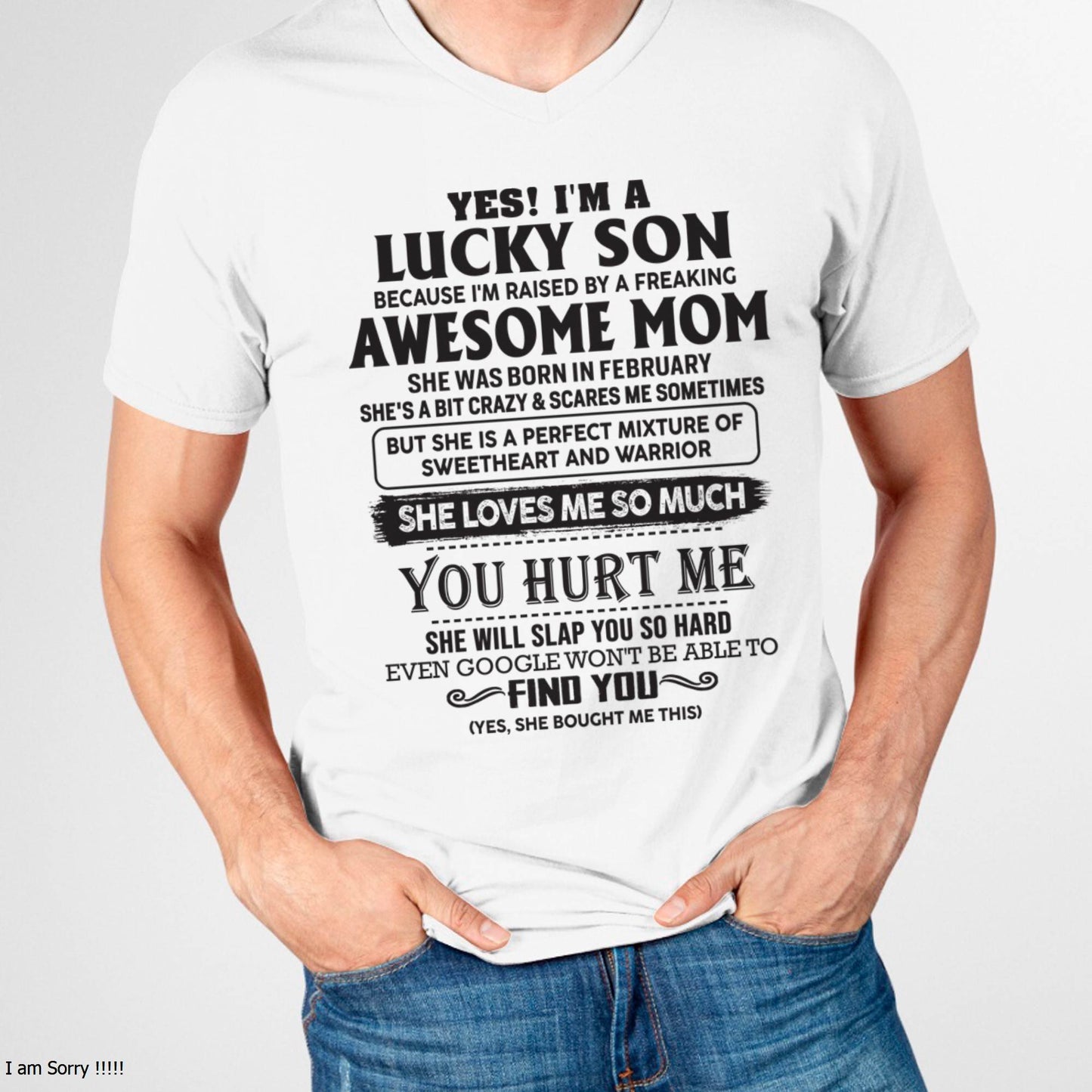 February - Sweetheart and warrior Mom - Perfect Gift For Your Son (SKU06-44-02)