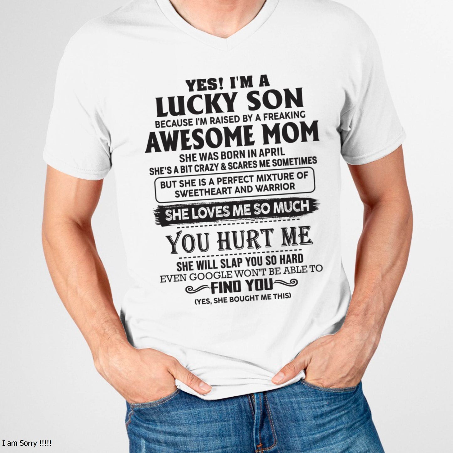 April - Sweetheart and warrior Mom - Perfect Gift For Your Son (SKU06-44-04)