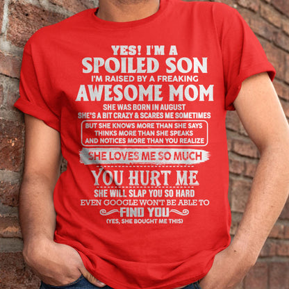 August - Awesome Mom - Perfect Gift For Your Son (SKU05-47-08)