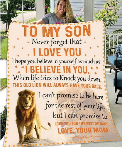Son Never Forget Blanket - from mom (SKUB08-42)