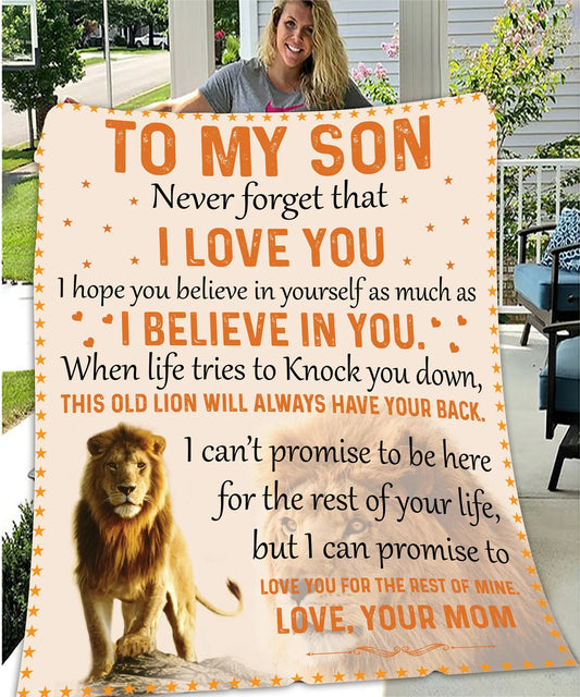 Son Never Forget Blanket - from mom (SKUB08-42)