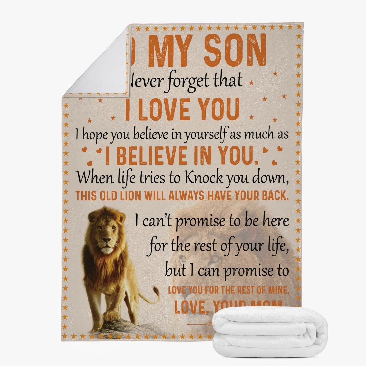 Son Never Forget Blanket - from mom (SKUB08-42)