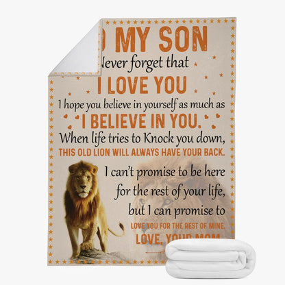 Son Never Forget Blanket - from mom (SKUB08-42)