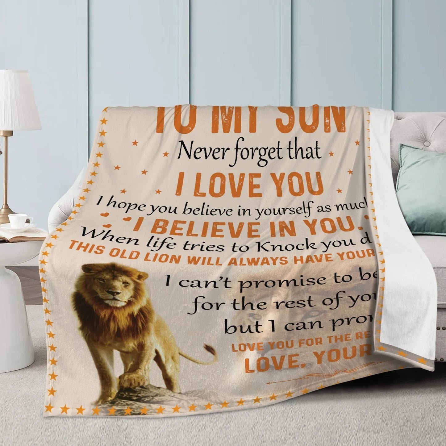Son Never Forget Blanket - from mom (SKUB08-42)