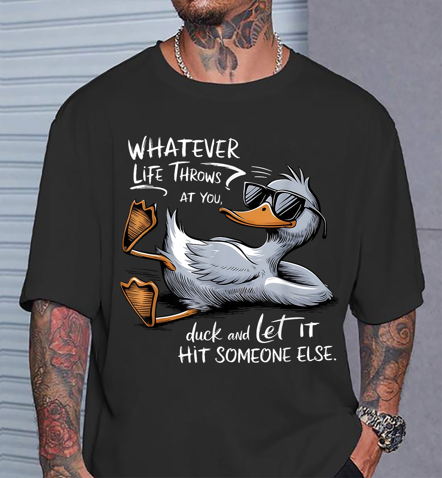 Funny Duck Graphic Tees Men Women Teens Funny Quote Gift T-Shirt (SKU26T-01244)