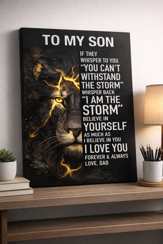 To My Son From Dad Canvas (SKU2604-68)