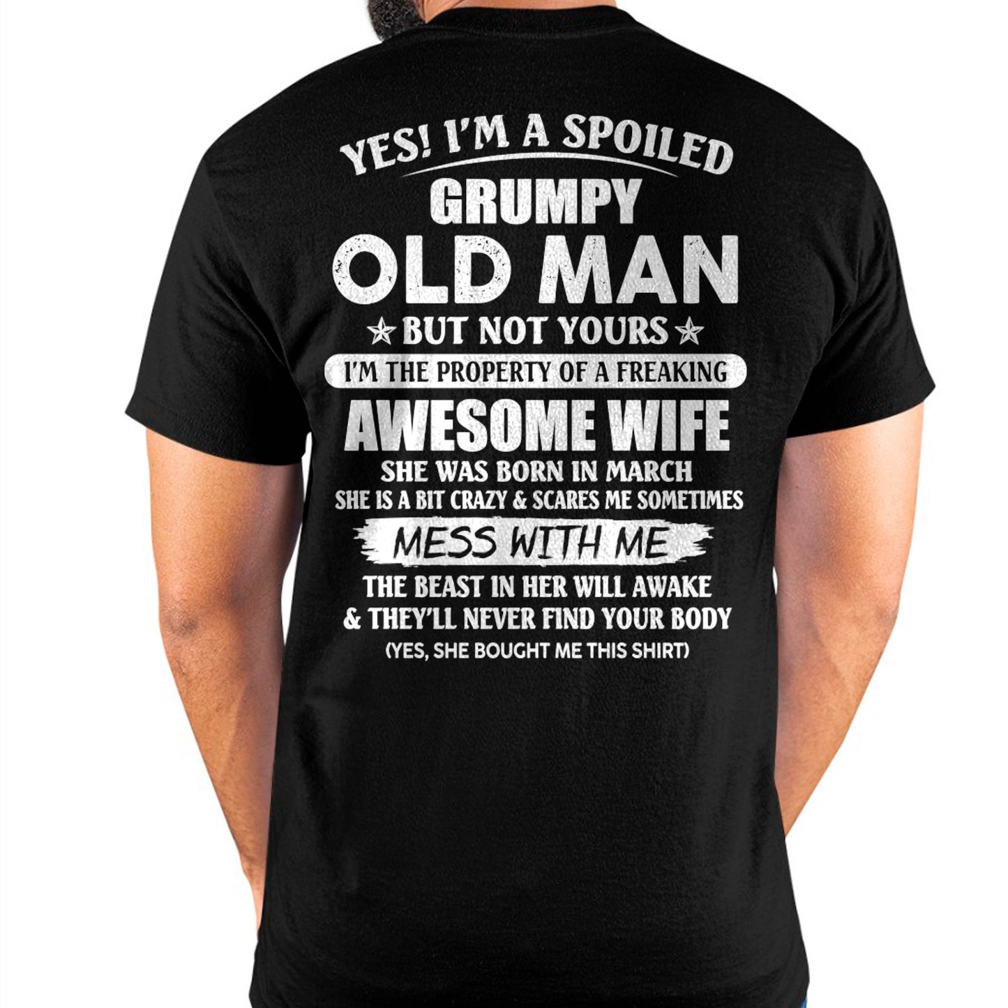 March - Grumpy Old Man - Perfect gift for your husband (SKU06-68-03)