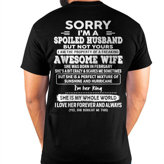 February - Awesome Wife - Perfect gift for your spoiled husband (SKU06-07-02)