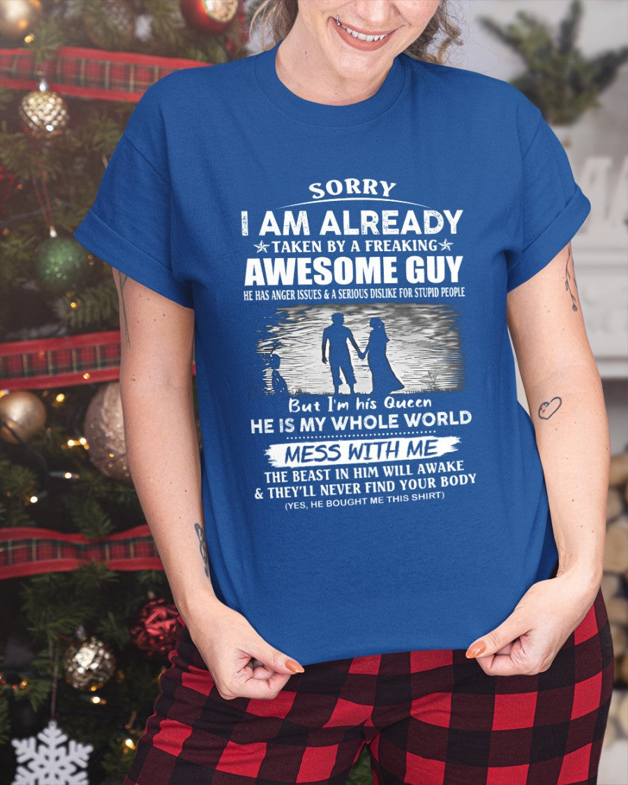 Funny Gift T-Shirt for Girlfriend or Wife - Anniversary, Birthday & Holiday Present from Boyfriend or Husband (SKU11-50-00) - TW07-00