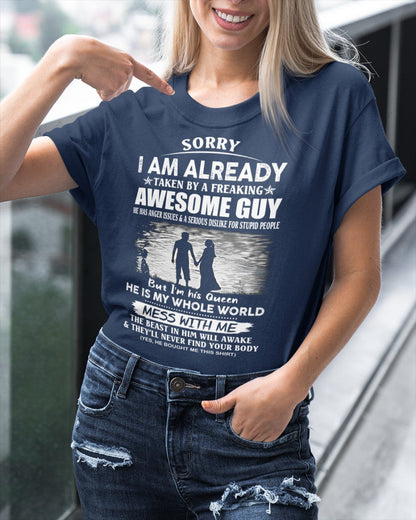 Funny Gift T-Shirt for Girlfriend or Wife - Anniversary, Birthday & Holiday Present from Boyfriend or Husband (SKU11-50-00) - TW07-00