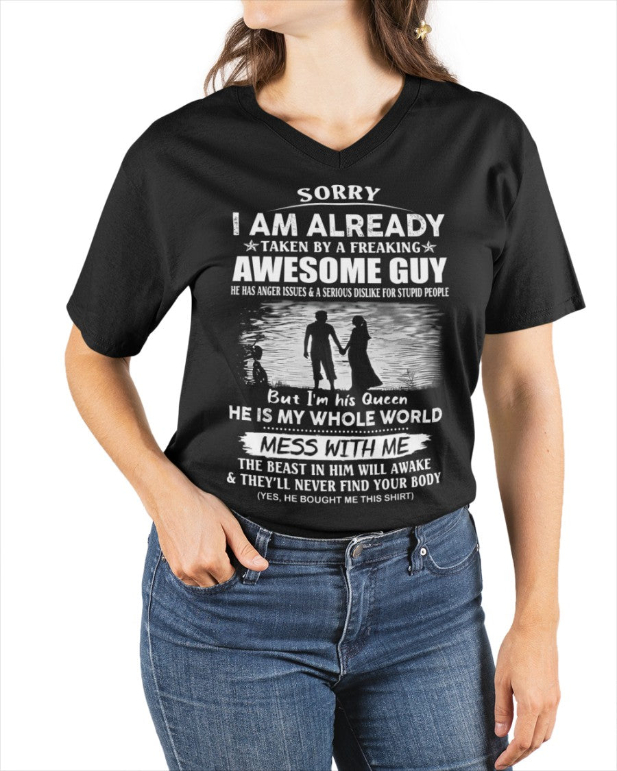 Funny Gift T-Shirt for Girlfriend or Wife - Anniversary, Birthday & Holiday Present from Boyfriend or Husband (SKU11-50-00) - TW07-00