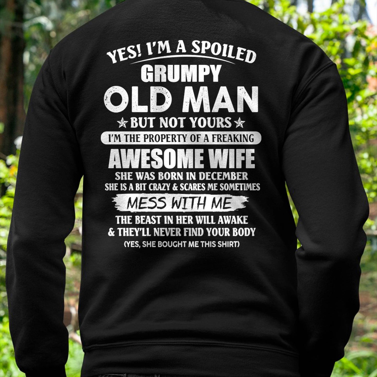 December - Grumpy Old Man - Perfect gift for your husband (SKU06-68-12)