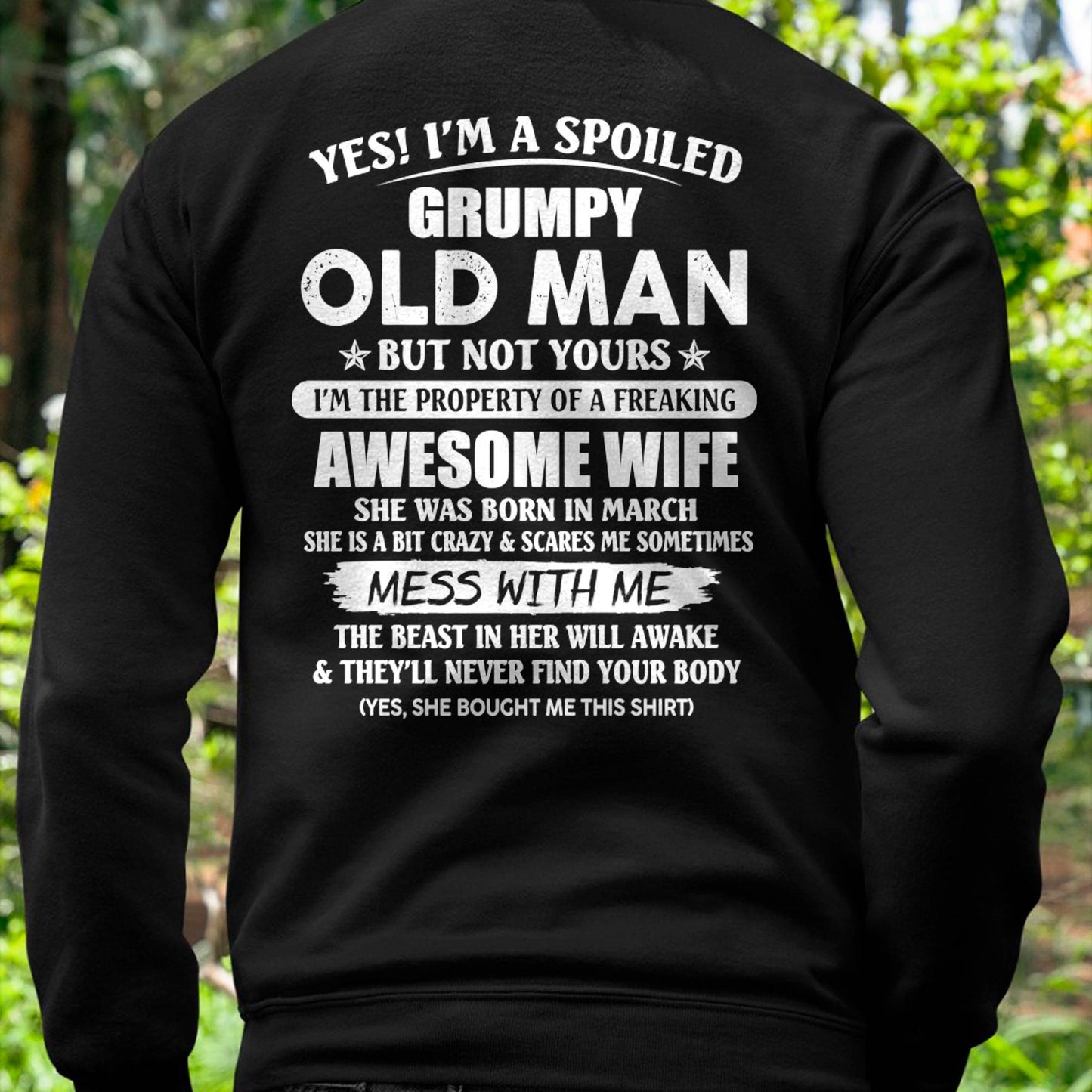 March - Grumpy Old Man - Perfect gift for your husband (SKU06-68-03)