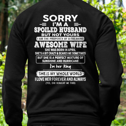 April - Awesome Wife - Perfect gift for your spoiled husband (SKU06-07-04)