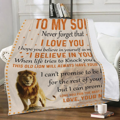 Son Never Forget Blanket - from mom (SKUB08-42)