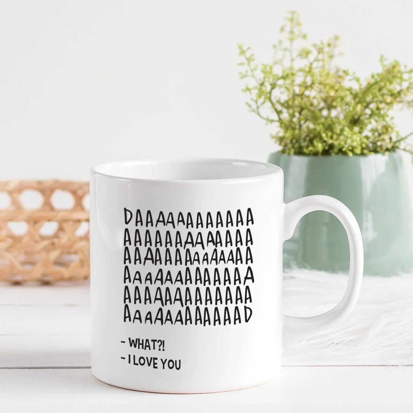 I LOVE YOU, DAD MUG - GIFT FROM DAUGHTER - TWINEHEARTS