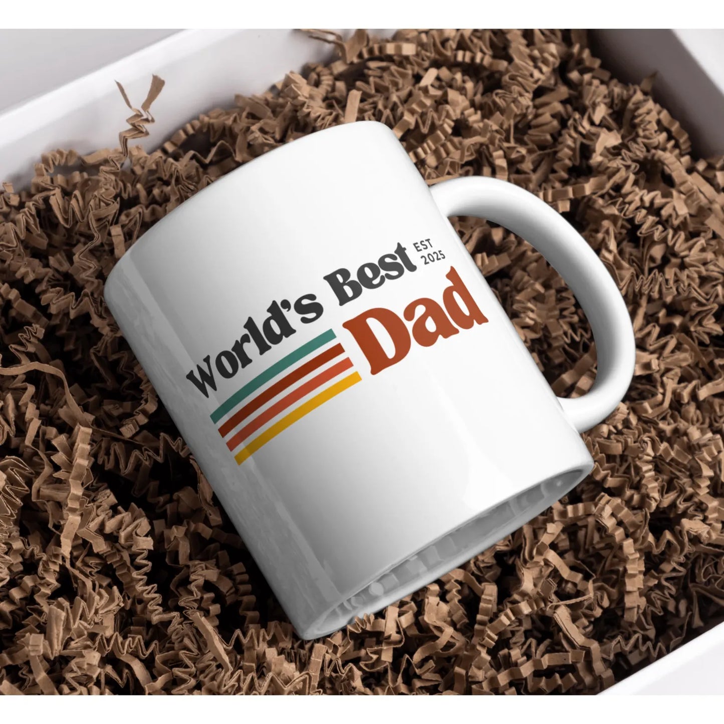 TO THE BEST DAD EST 2025 MUG - GIFT FROM DAUGHTER - TWINEHEARTS
