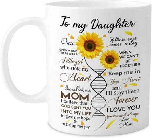 TO DAUGHTER MUG 05 - GIFT FROM MOM - TWINEHEARTS