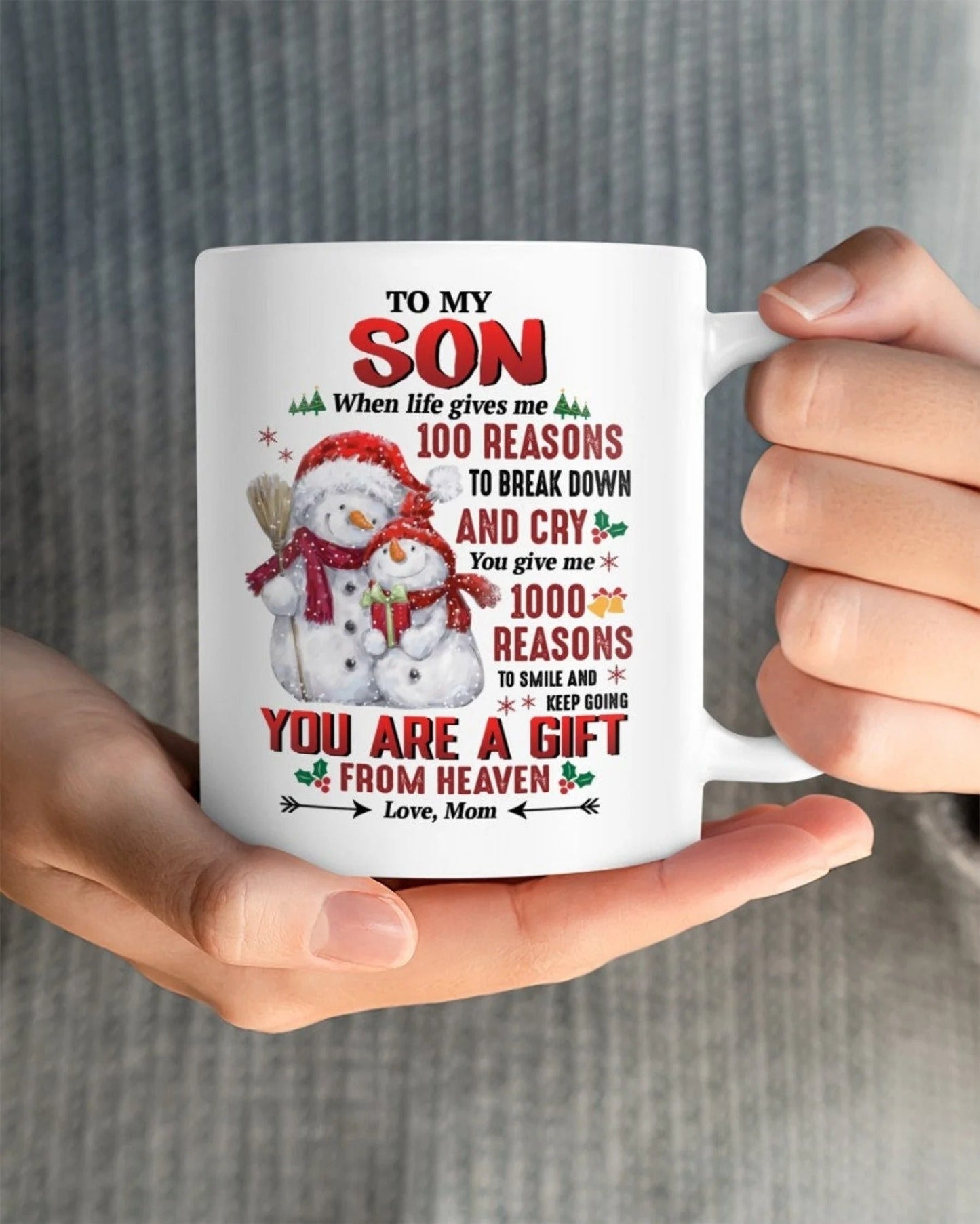 TO SON MUG 03 - GIFT FROM MOM - TWINEHEARTS