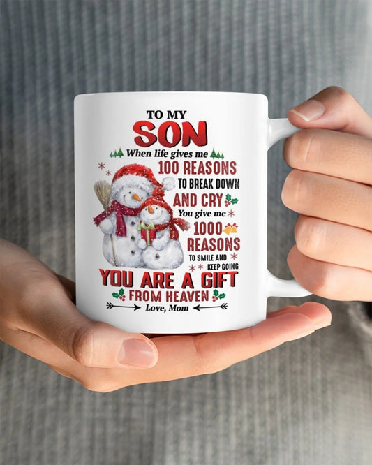 TO SON MUG 03 - GIFT FROM MOM - TWINEHEARTS