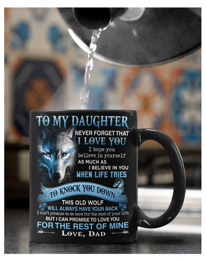 TO DAUGHTER MUG 02 - GIFT FROM DAD - TWINEHEARTS