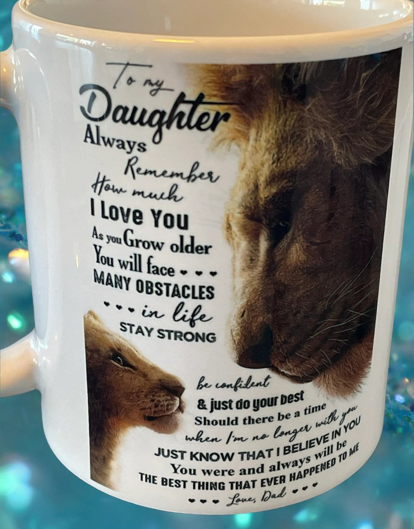 TO DAUGHTER MUG 00- GIFT FROM DAD - TWINEHEARTS