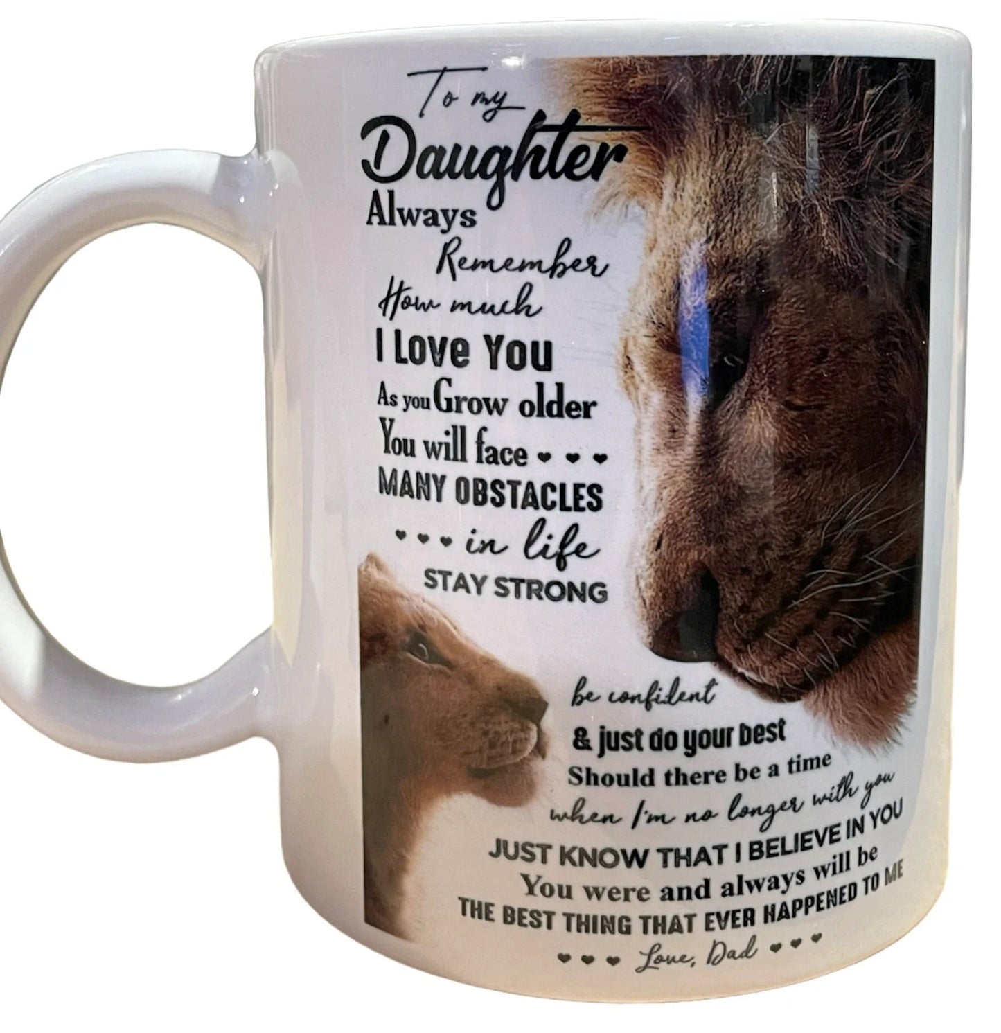 TO DAUGHTER MUG 00- GIFT FROM DAD - TWINEHEARTS