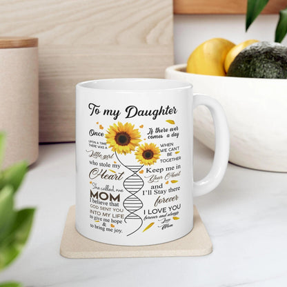 TO DAUGHTER MUG 05 - GIFT FROM MOM - TWINEHEARTS