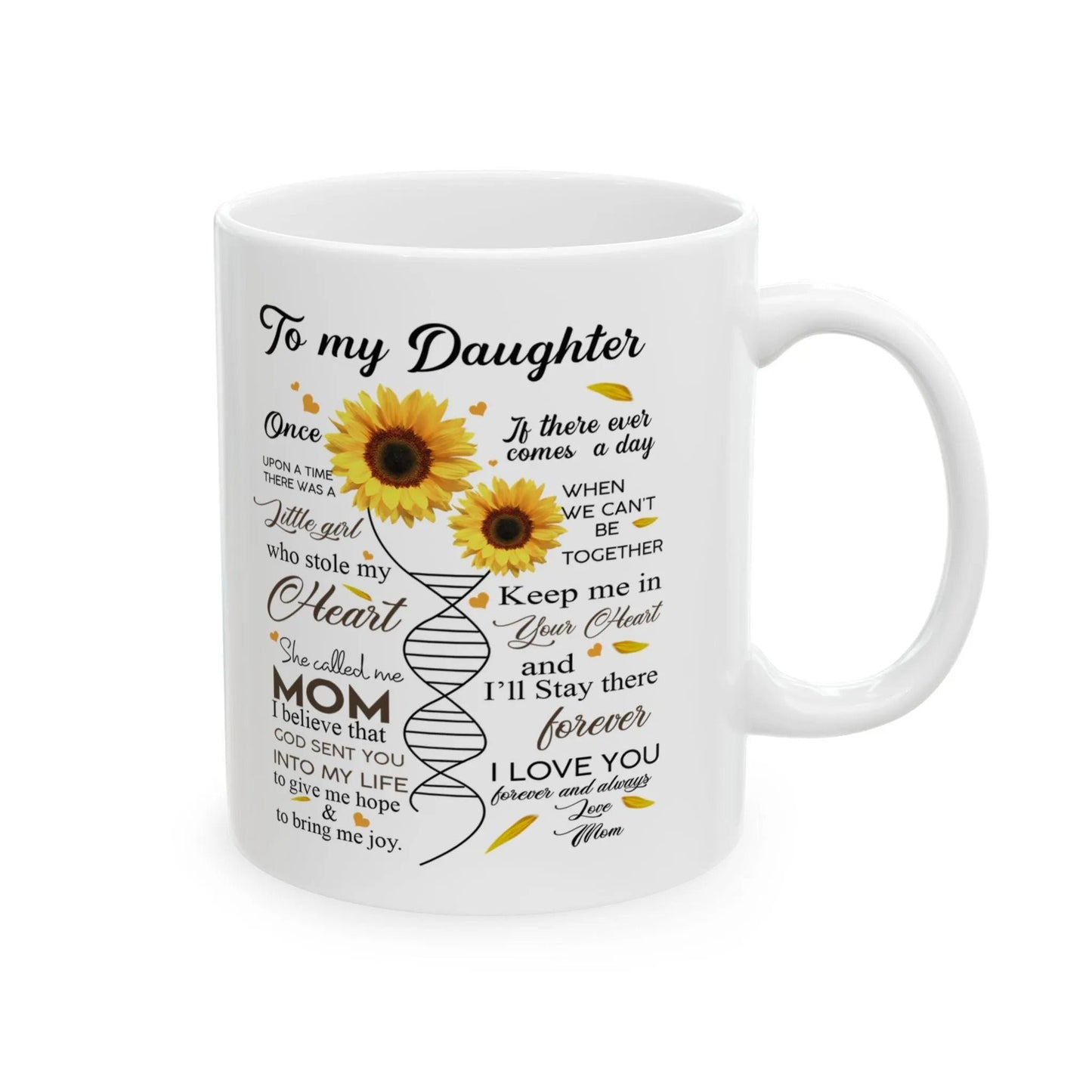 TO DAUGHTER MUG 05 - GIFT FROM MOM - TWINEHEARTS
