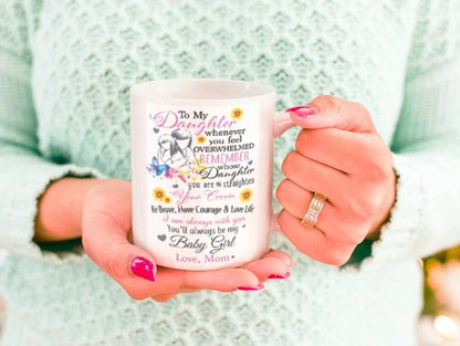 TO DAUGHTER MUG 02- GIFT FROM MOM - TWINEHEARTS