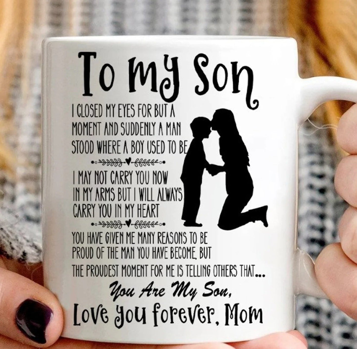 TO SON MUG 01 - GIFT FROM MOM - TWINEHEARTS