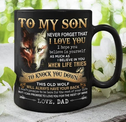 TO SON MUG 00 - GIFT FROM DAD - TWINEHEARTS