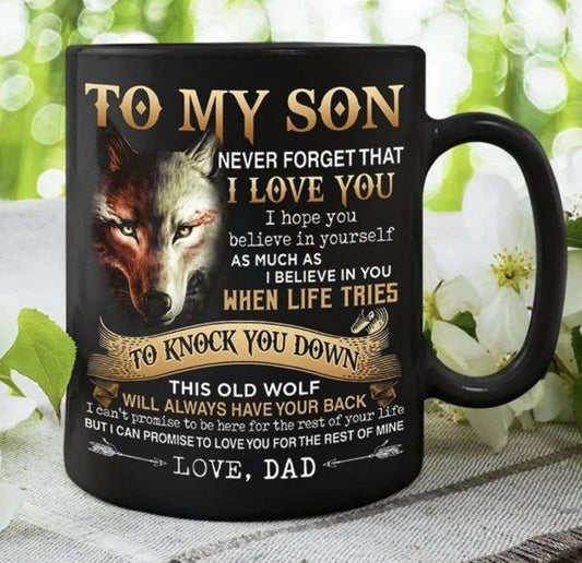 TO SON MUG 00 - GIFT FROM DAD - TWINEHEARTS