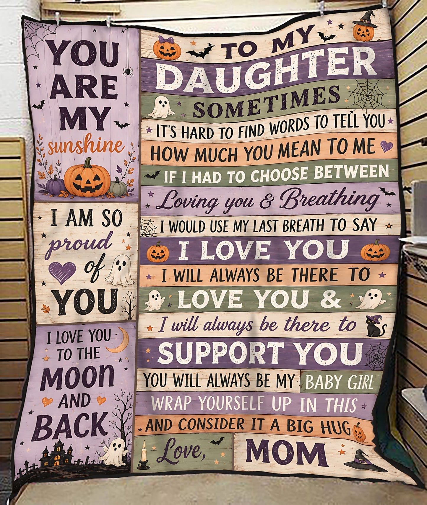 Halloween Blanket Gift for Your Daughter – From Mom (SKU2607-241)